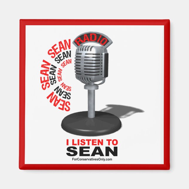 Aimant J'écoute Sean (Devant)