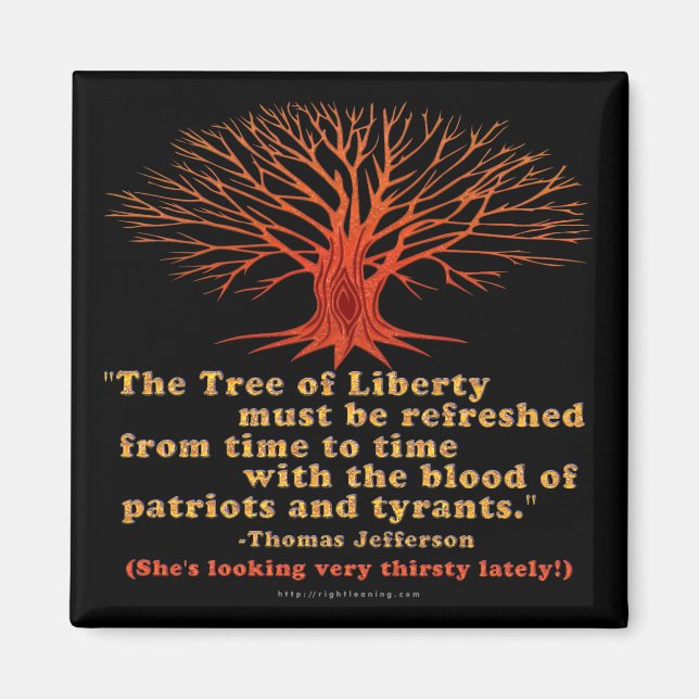 Aimant Jefferson Tree of Liberty (Devant)