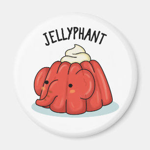 Aimant Jellyphant Funny Elephant Jelly Pun
