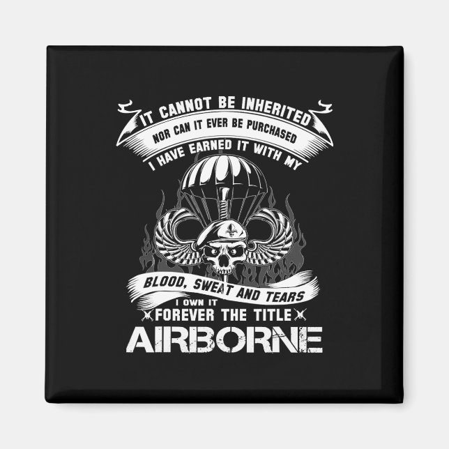 Aimant J'En Ai Le Titre De Ranger D'Armée Aéroporté Ve (Devant)