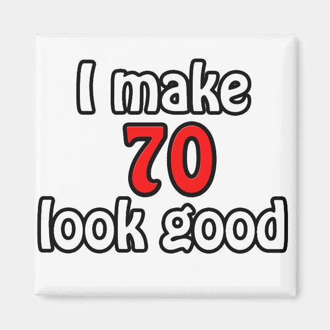 Aimant J'en fais 70 beaux (Devant)