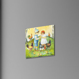 Aimant Jenny Nyström Vintage et doux Pâques