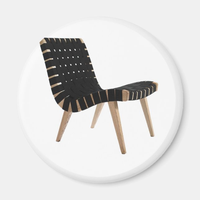 Aimant JENS RISOM par Knoll Mid-Century Moderne Strap Cha (Devant)