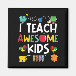 Aimant J'enseigne Awesome Kids chemise puzzle Sensibilisa