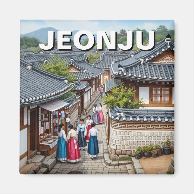 Aimant Jeonju Hanok Village Corée du Sud (Devant)