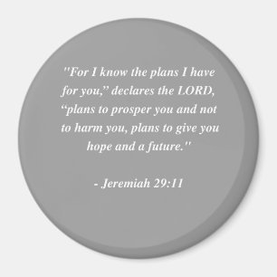 Aimant JEREMIAH 29:11 Verse de la Bible