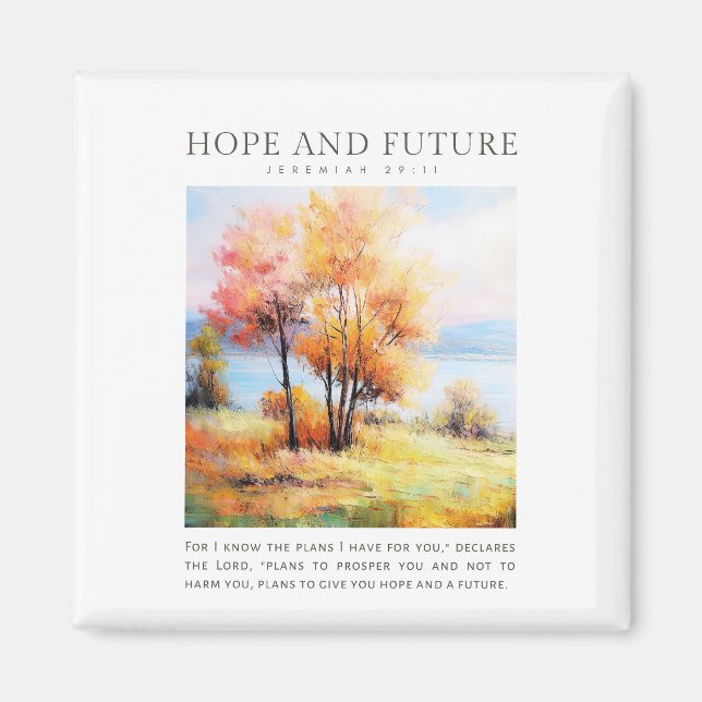 Aimant Jérémie 29:11 Je connais les plans que j'ai pour v (Devant)