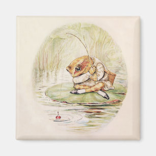 Aimant "Jeremy Fisher sur une Lilypad" par Beatrix Potter