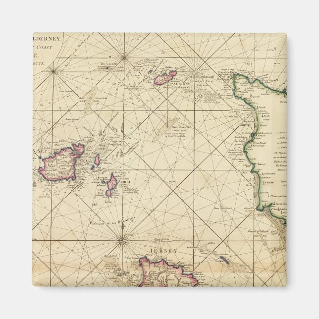 Aimant Jersey, Guernesey (Devant)