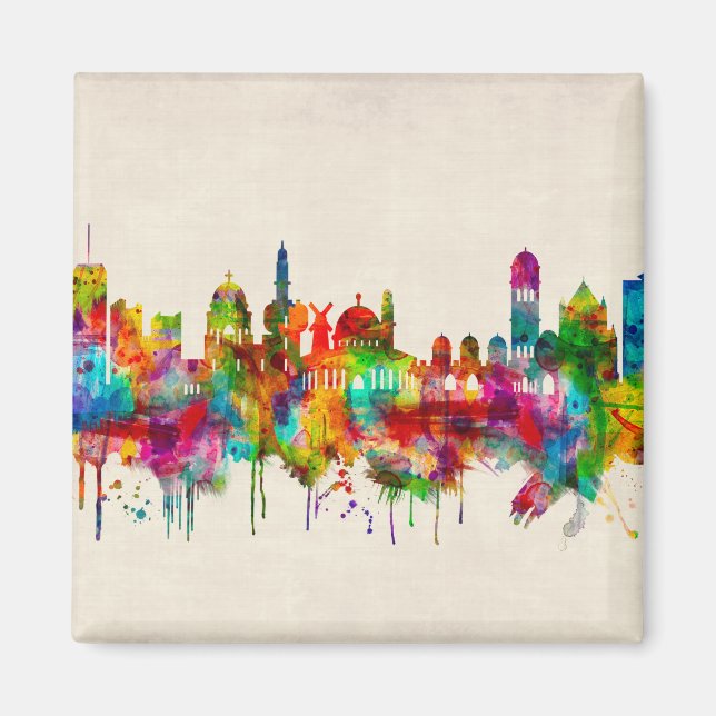 Aimant Jérusalem Israel Skyline (Devant)