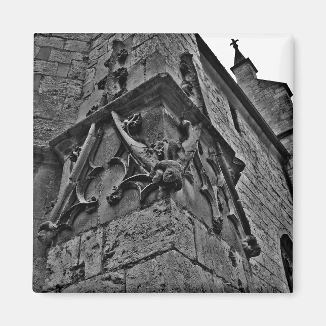Aimant Jester de la cathédrale gothique gros plan (Devant)
