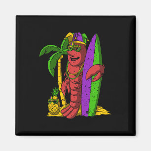 Aimant Jester Surfer Mardi Gras Surf Carnaval