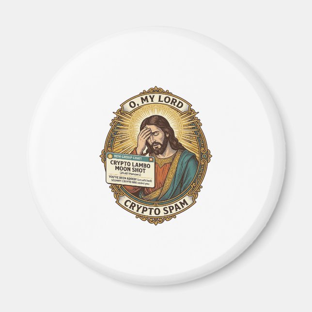 Aimant Jésus a ajouté un spam Crypto Groupe de discussion (Devant)