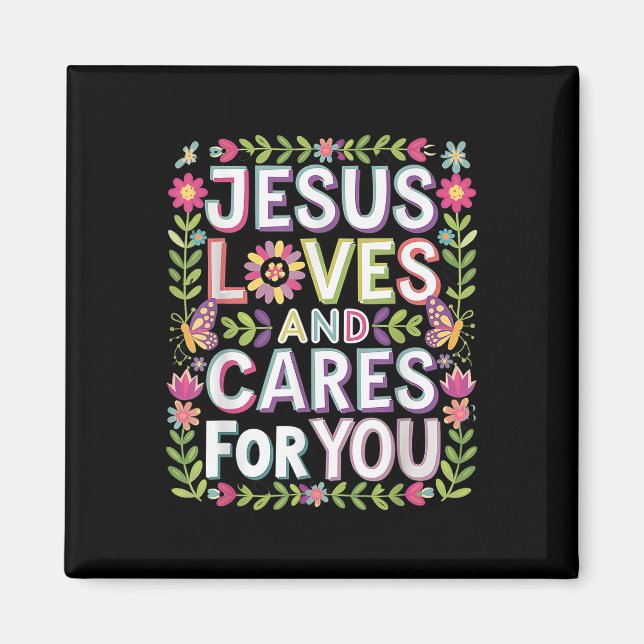 Aimant Jésus Aime Et S'Occupe De Vous (Devant)