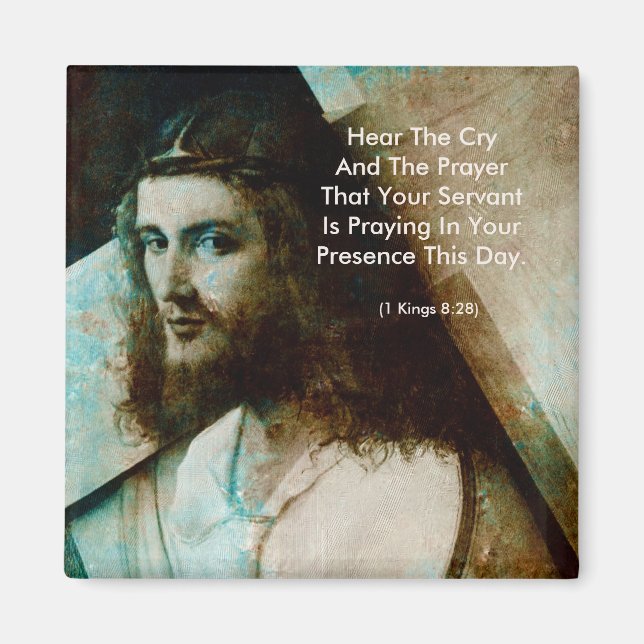 Aimant Jésus avec croix (Devant)