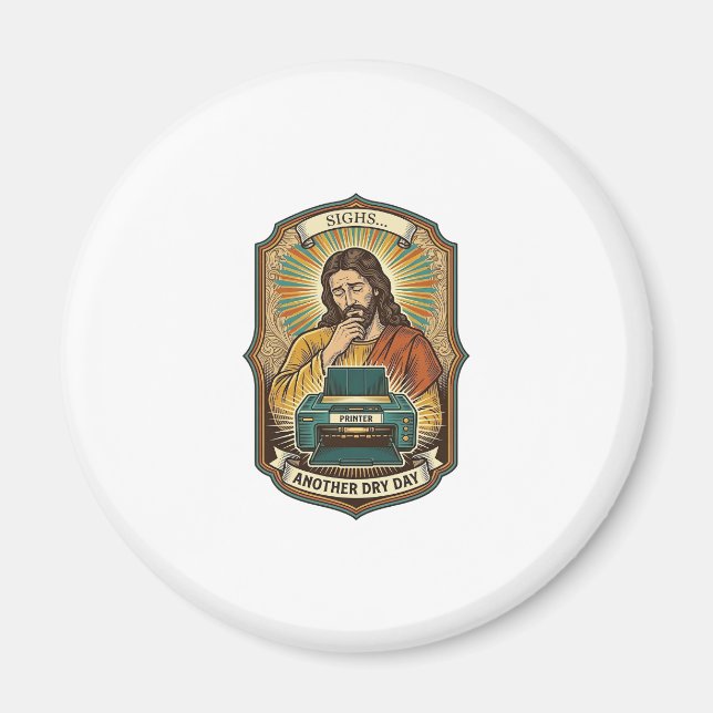 Aimant Jésus Bac à Papier de l'Imprimante Vide Travail de (Devant)