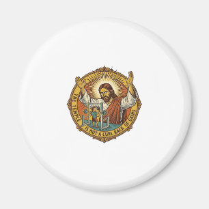Aimant Jésus Boucle de biceps en colère Support à squats