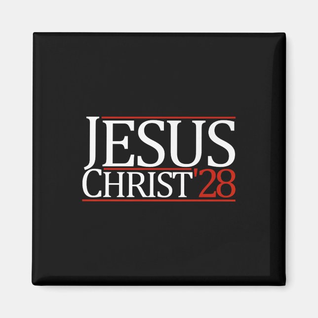 Aimant Jesus Christ 2028 Vote Jesus Premium (Devant)