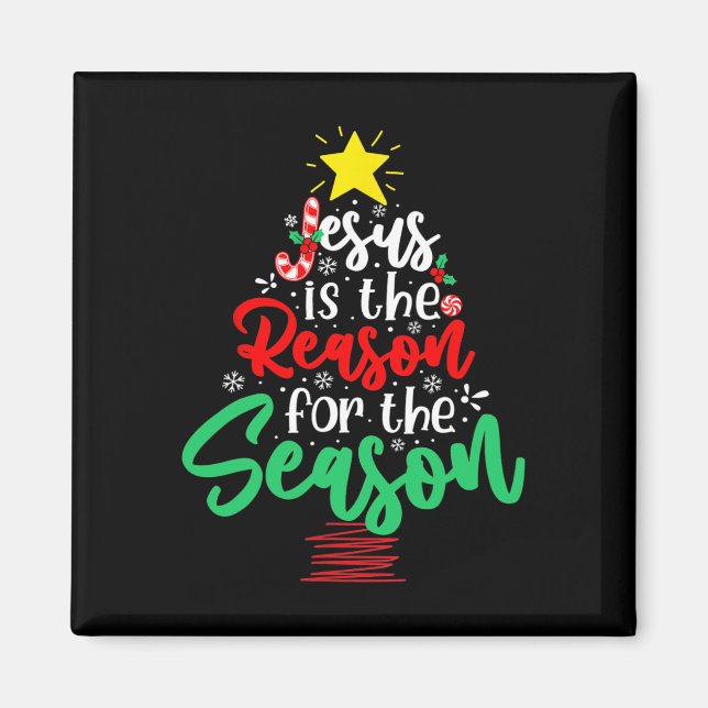 Aimant Jésus Christ est la raison de Noël Arbre de Noël  (Devant)