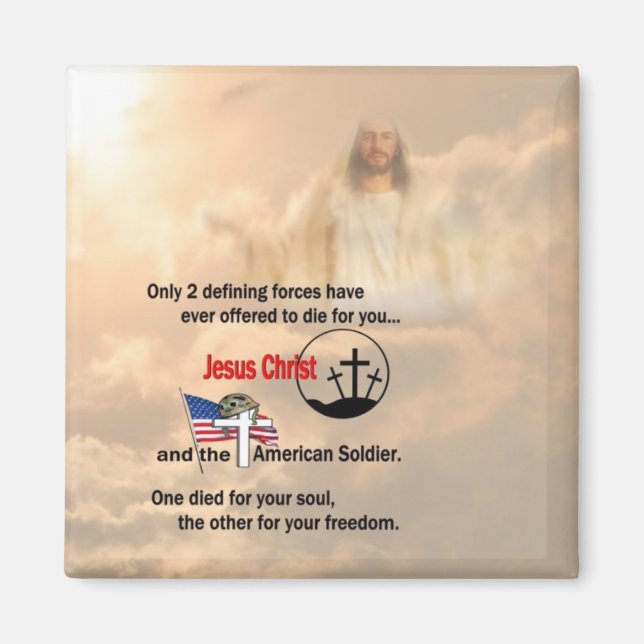 Aimant Jésus Christ et le soldat américain (Devant)