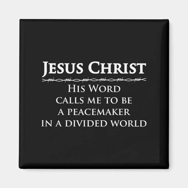 Aimant Jésus-Christ, Sa Parole M'Appelle À Être Un Pacifi (Devant)