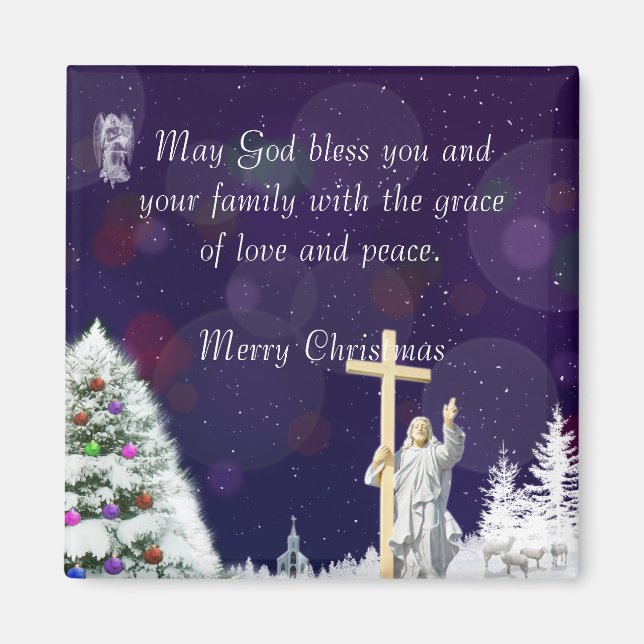 Aimant Jésus en Neige (Devant)