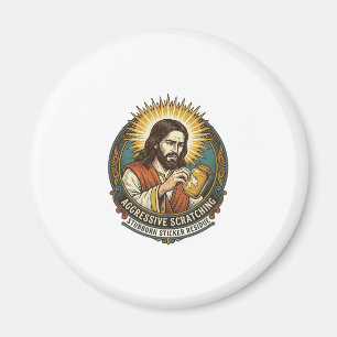 Aimant Jésus énervant pelage autocollant papier résidu ma