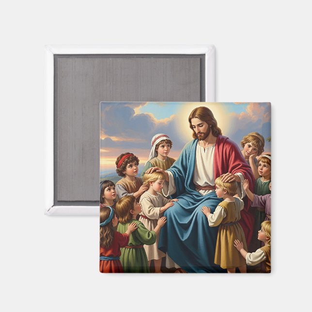 Aimant Jésus entouré d'enfants (Recto/Verso)