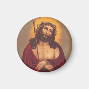 Aimant Jésus est couronné d'une couronne d'épines