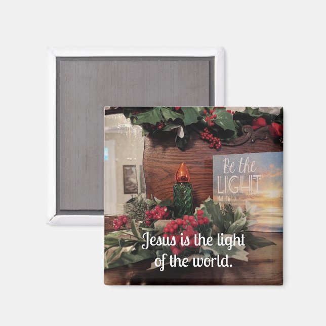 Aimant Jésus est la lumière du monde. (Recto/Verso)