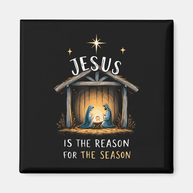 Aimant Jésus Est La Raison De La Saison De Noël Xmas  (Devant)