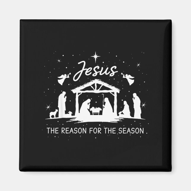 Aimant Jésus Est La Raison De La Saison De Noël Xmas  (Devant)