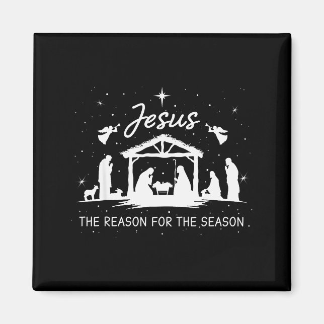 Aimant Jésus Est La Raison De La Saison De Noël Xmas  (Devant)