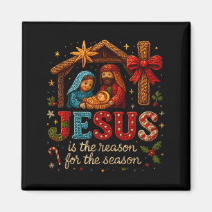 Aimant Jésus Est La Raison De La Saison Laine Crochet Art