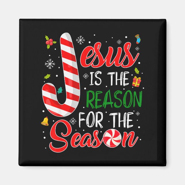 Aimant Jésus Est La Raison De La Saison Noël Pajam (Devant)