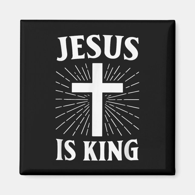 Aimant Jésus est le roi de la foi chrétienne Croix (Devant)
