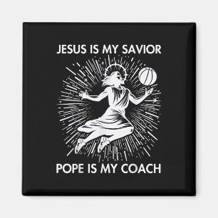 Aimant Jésus Est Mon Pape Sauveur Est Mon Coach Basketbal