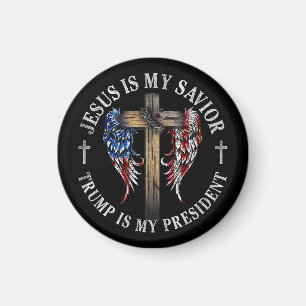 Aimant Jésus est mon sauveur Trump est mon président 2024