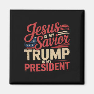 Aimant Jésus est mon sauveur Trump est mon président Bibl
