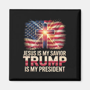 Aimant Jésus Est Mon Sauveur Trump Est Mon Président Chri