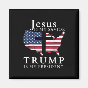 Aimant Jésus Est Mon Sauveur Trump Est Mon Président, Éta