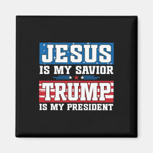 Aimant Jésus est mon sauveur Trump est mon président Trum