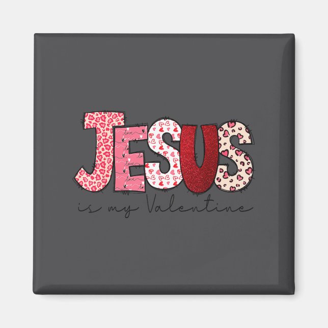 Aimant Jésus est mon Valentin Foi chrétienne Religieux Va (Devant)
