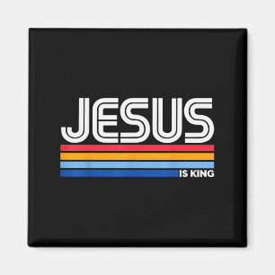 Aimant Jésus Est Roi Croix Chrétienne Dieu Foi Bible Reli