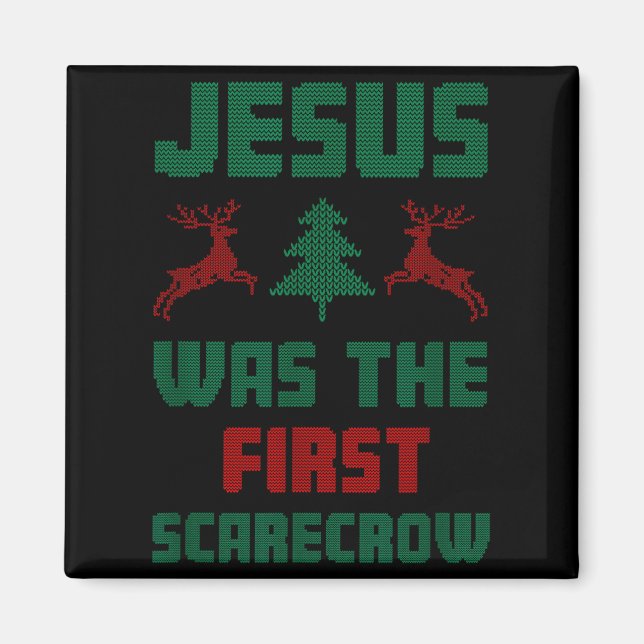 Aimant Jésus était le premier style de pull moche Ecrow  (Devant)