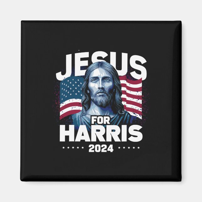 Aimant Jesus For Harris Kamala 2024 (Devant)