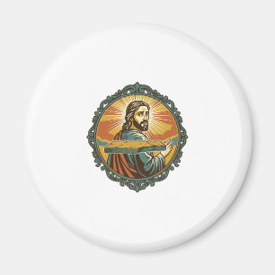 Aimant Jésus gêné trébuchant surface plane publique club