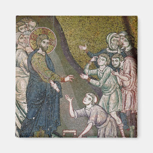 Aimant Jésus guérissant estropiée et les aveugles