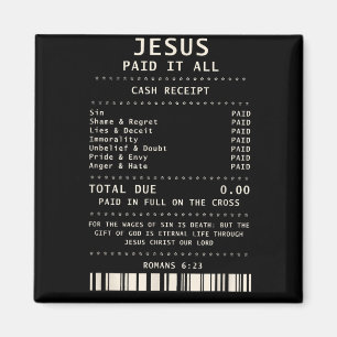 Aimant Jésus L'A Payé Tout Drôle Foi Chrétienne Bible Ver