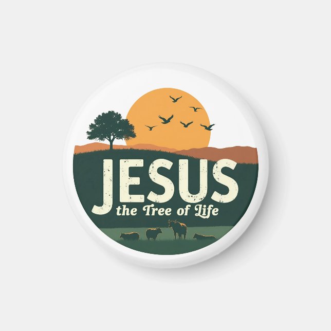 Aimant Jésus : L'arbre de vie (Devant)